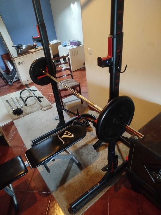 Rack musculação pesos