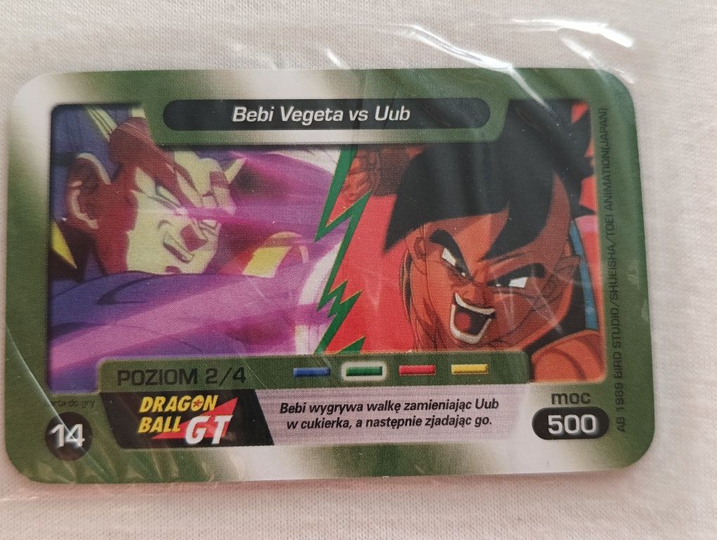 Dragon Ball Z Bebi Vegeta vs Uub karta kolekcjonerska
