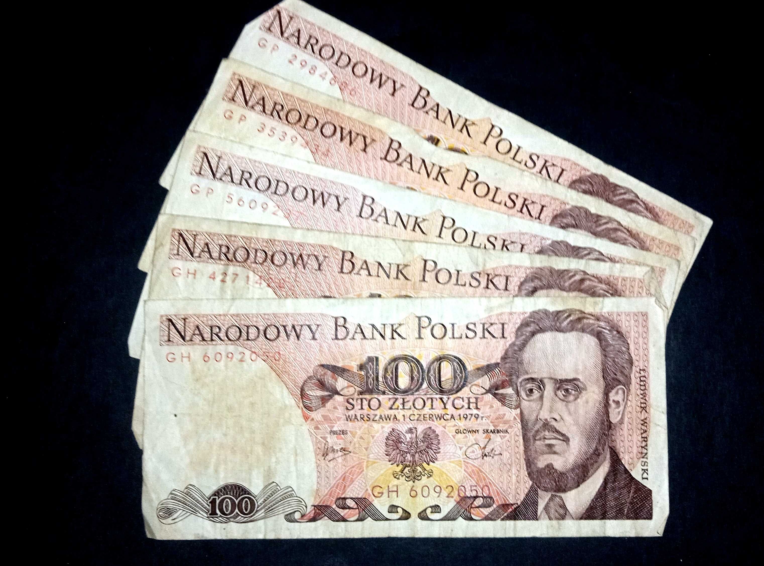 Banknot PRL 100 zł 1979  GH/GP