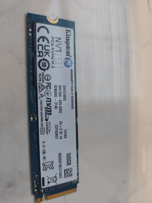 Używany dysk M2 500 Gb  oraz dysk SSD 2,5 cala