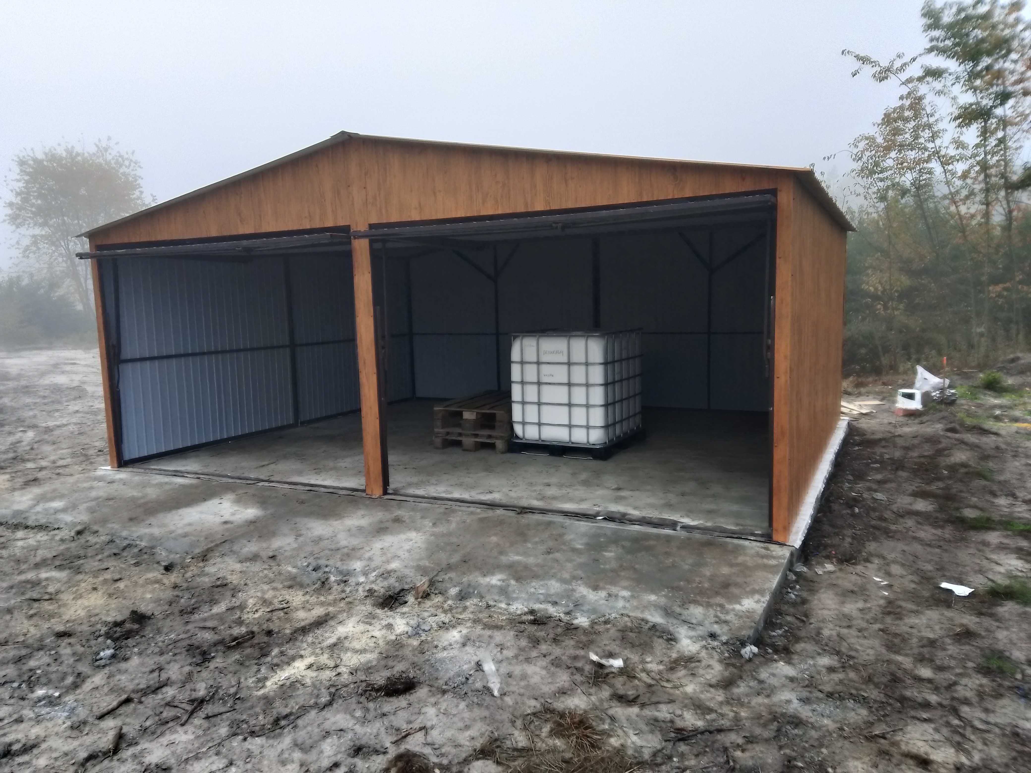 Garaż blaszany 6x5 Dwuspadowy