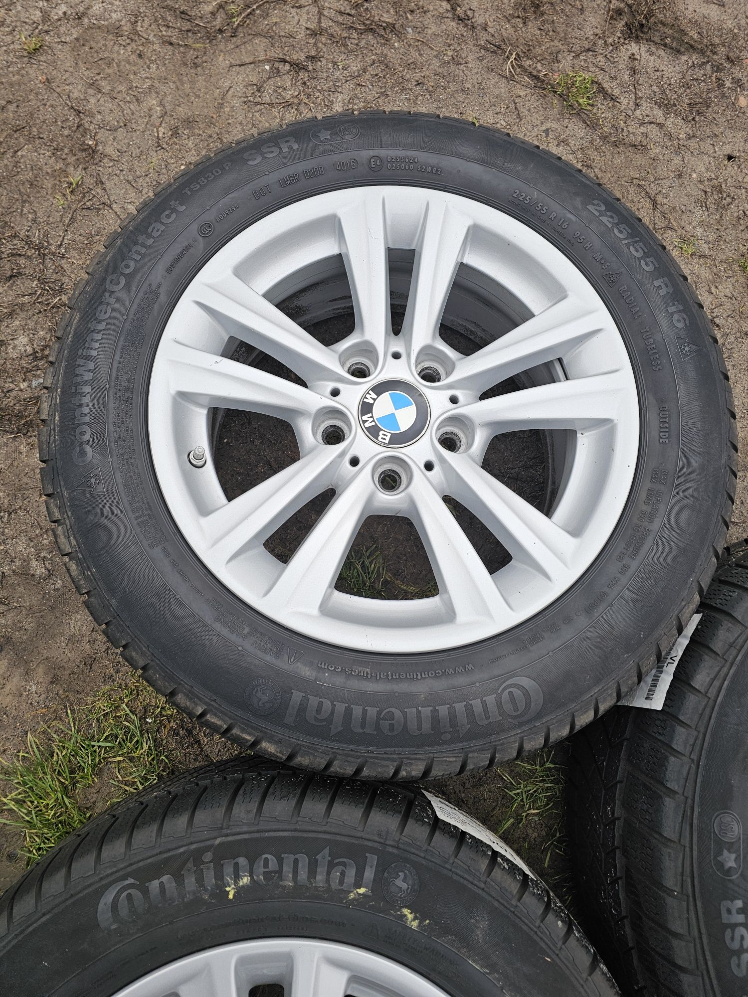 Koła felgi alu ori BMW 7.5j et37 opony zimowe Continental 225/55R16