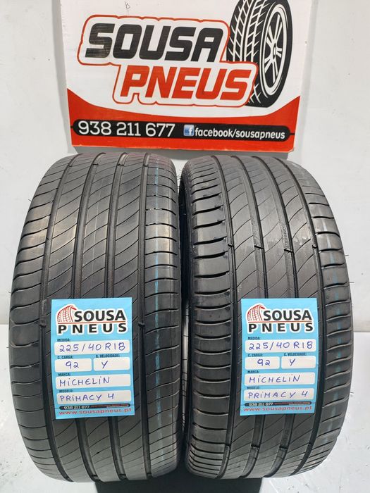 2 pneus semi novos 225-40R18 Michelin - Oferta doa portes