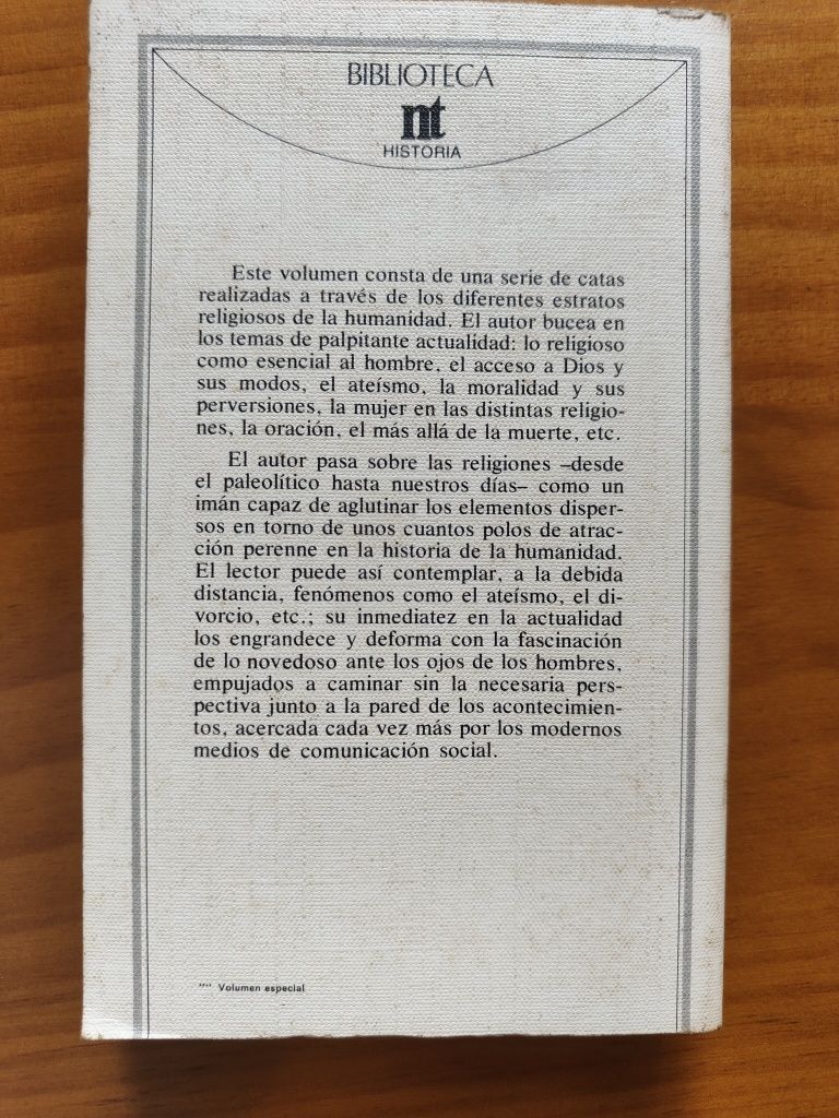 História de las Religiones II, Los grandes interrogantes Manuel Guerra