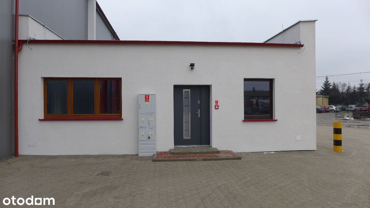 Hala magazynowa z częścią handlowo-socjalną