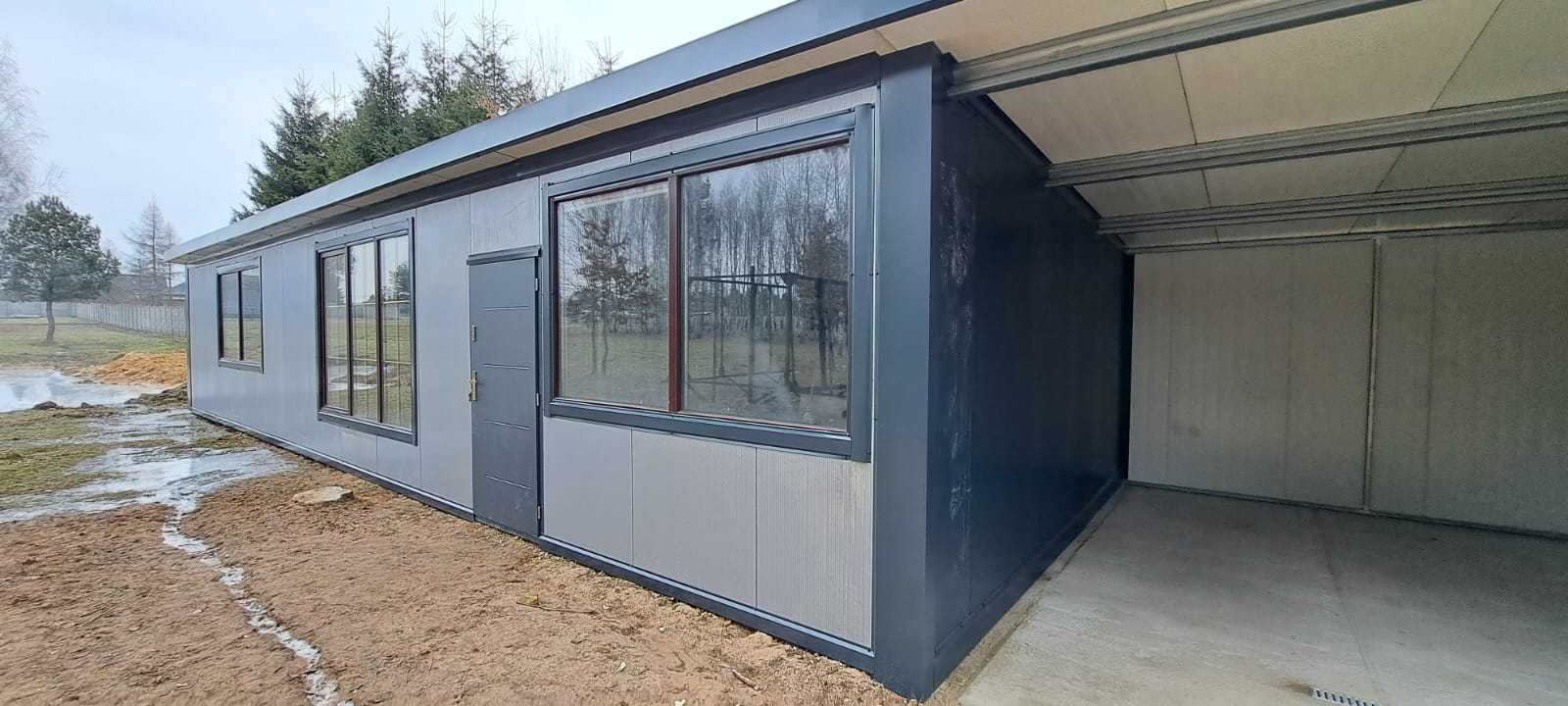 Pawilon z płyty warstwowej – idealny jako biuro, stróżówka, portiernia