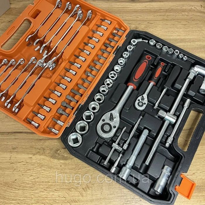 Набор авто инструментов в кейсе, 78 головок, бит, ключей Профессионал!