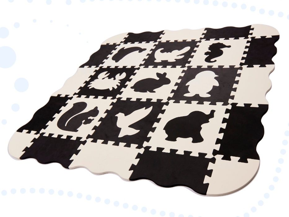 Puzzle Piankowe Mata Dla Dzieci 25EL. Czarno-białe