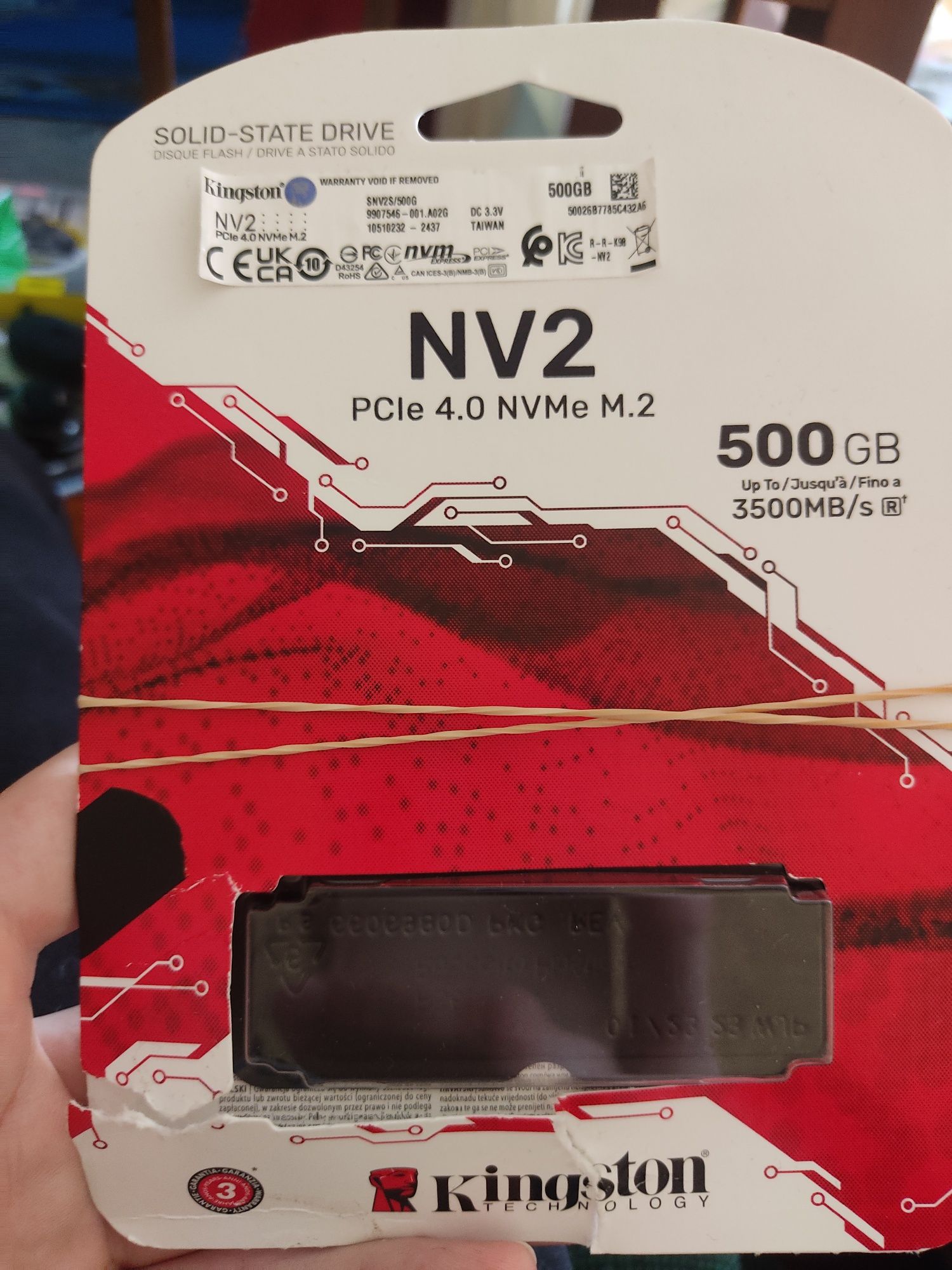SSd NV2 PCle 4.0 NVME M.2 kingston 500gb