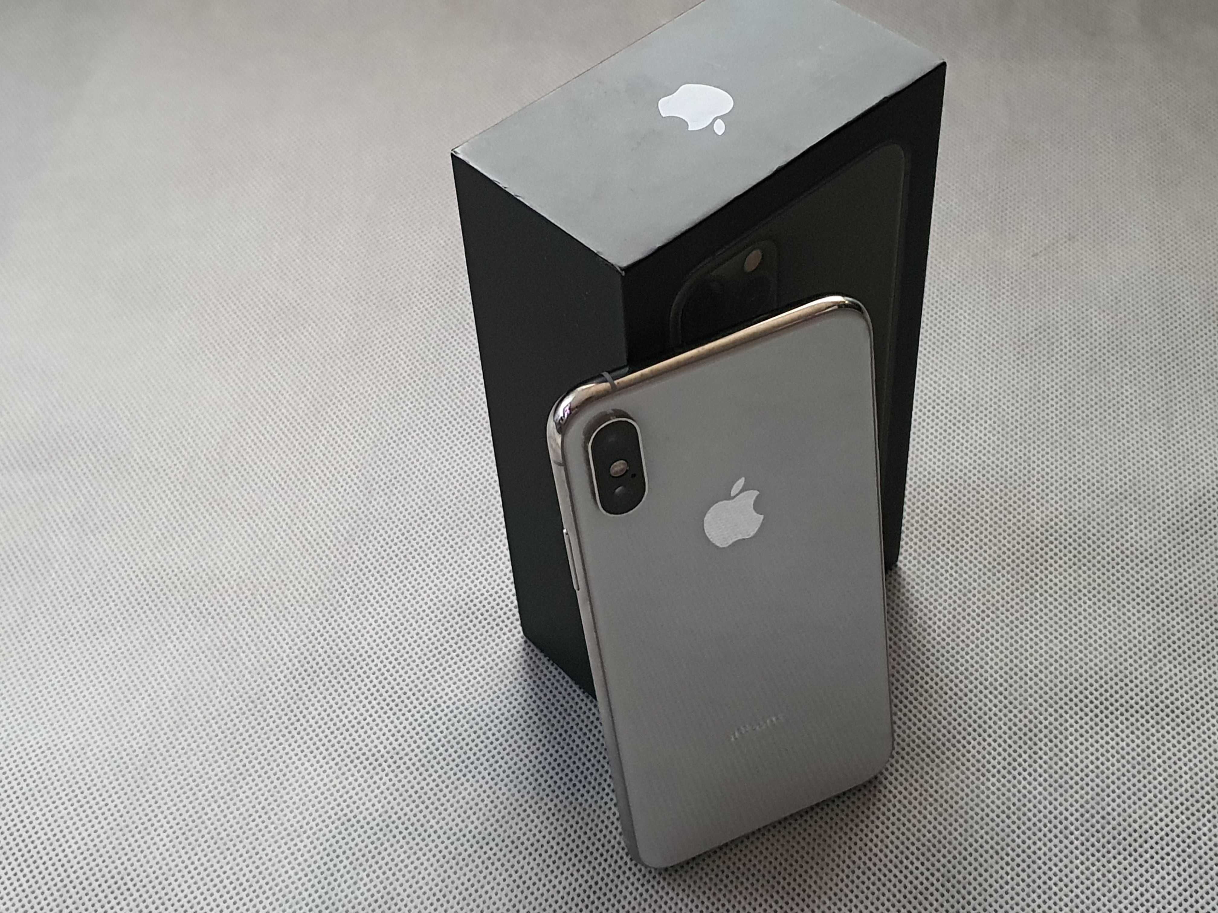 Jak NOWY Apple iPhone XS Srebrny 64GB +Etui Sklep Zamiana