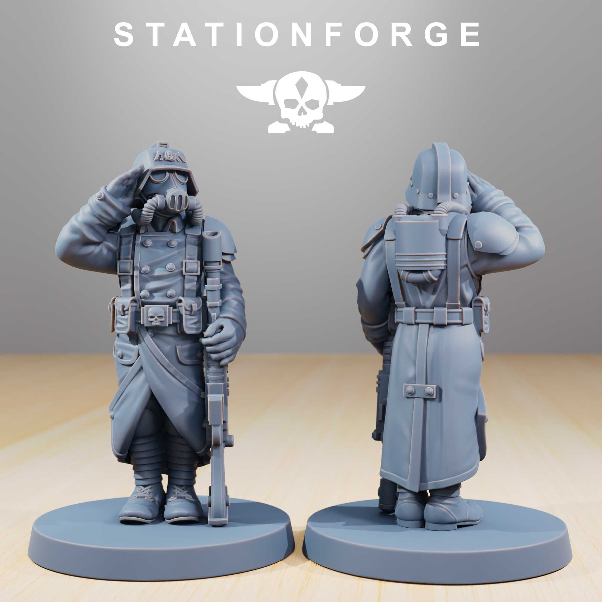 Station Forge - GrimGuard - Marching Poses