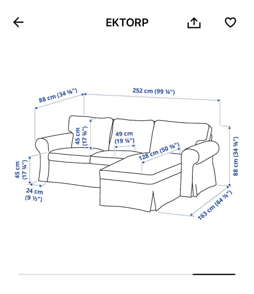 Sofá Ektorp IKEA