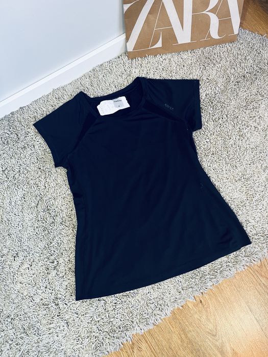 Damska czarna bluzka top sportowy kappahl rozm M taliowana silownia