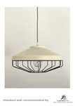 Lampa wisząca metalowa loft żółta
