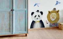 Lew Panda Miś djeco plan toys zara home naklejka na ścianę janod Zarbo