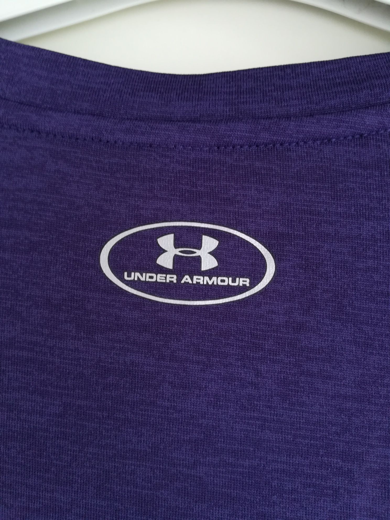 Fioletowa koszulka/ t-shirt sportowy M Under Armour