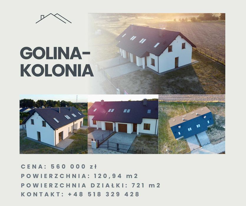 Perła w koronie nowego osiedla - Bliźniak w Golina Kolonia