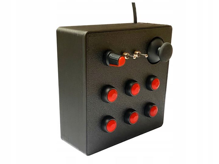 Panel Przycisków Button Box Usb Pc Przełączniki Joystick Simracing