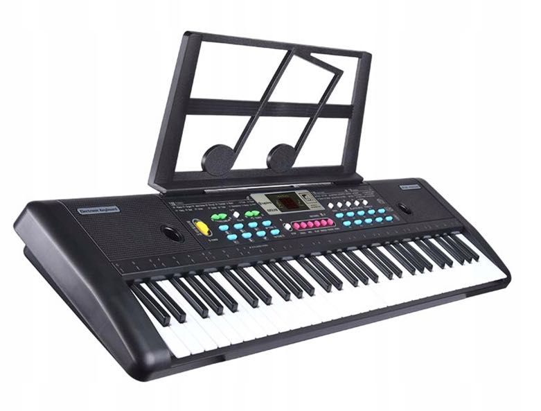 Keyboard nowy idealny do nauki na prezent 61 klawiszy zestaw