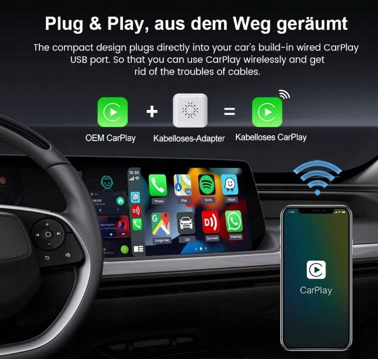 Carlinkit Mini 3 - bezprzewodowy adapter carplay