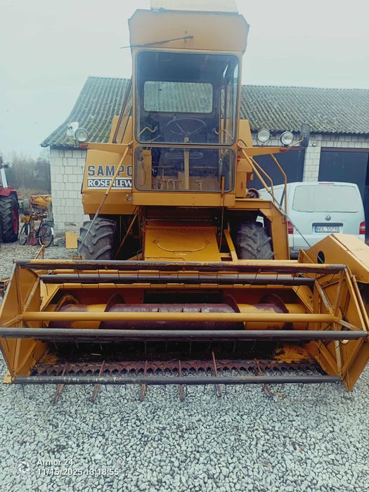 Kombajn zbożowy sampo 500 z kabiną
