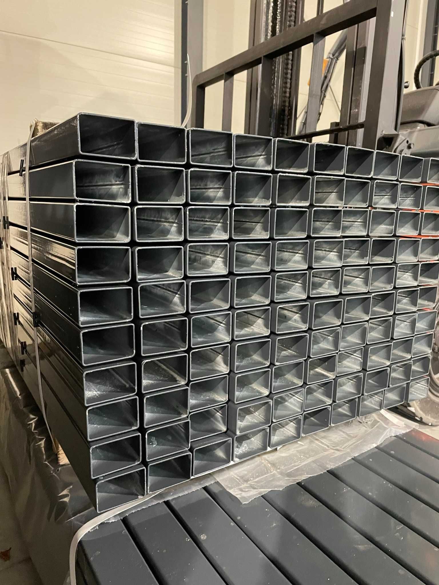 Słupki 60x40x2 mm 230cm ogrodzeniowe Antracyt Grafit 2mm ocynk