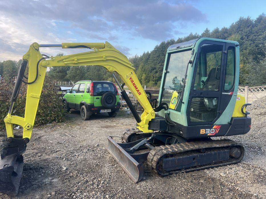 Minikoparka koparka Yanmar B30 long 3.2T  super stan 3 łyzki jcb Cat