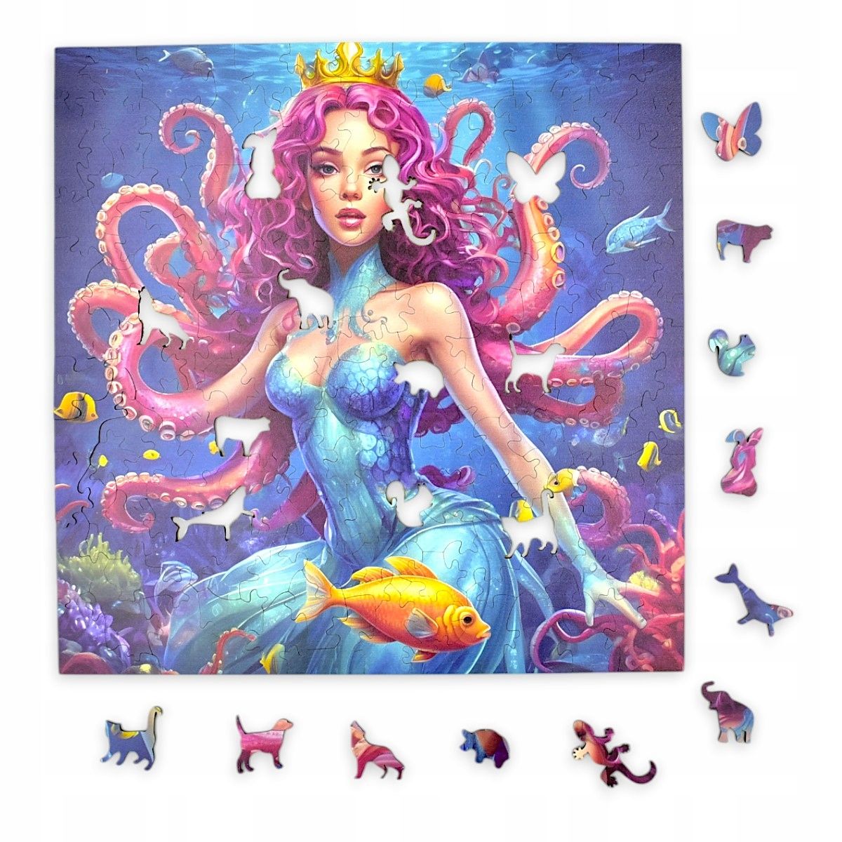 Puzzle Kobieta Macki Mruu&Pruu 25 X 25 Cm 150 Elementów Układanka