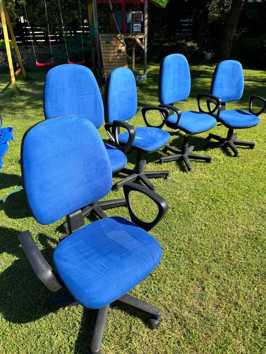 Krzesło fotel biurowy obrotowy regulowany 7szt