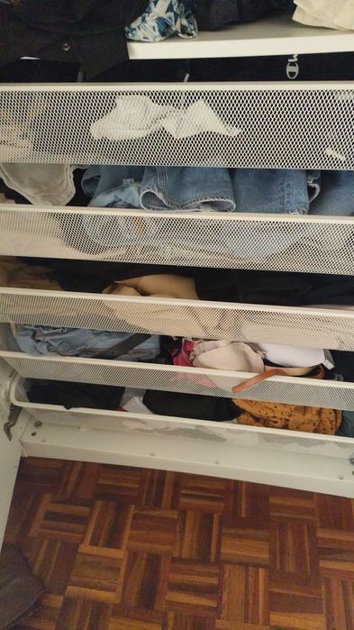 Roupeiro, cómoda móvel entrada + espelho