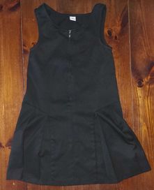 TU, Czarna sukienka dla dIewczynki, rozmiar 122