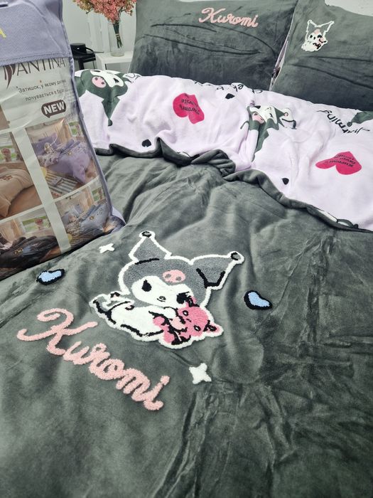 Велюрова постільна білизна в розмірі півтораспальний