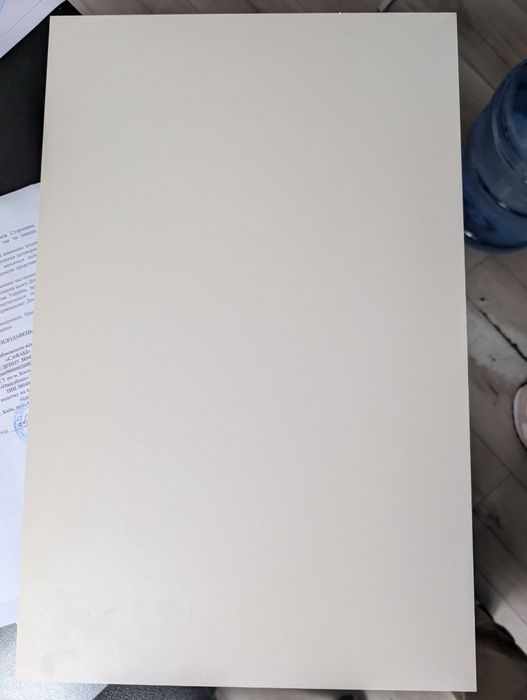 Компакт-плита FUNDERMAX HPL (Fine Hammer) 0733 FH Hygienic White / чор
