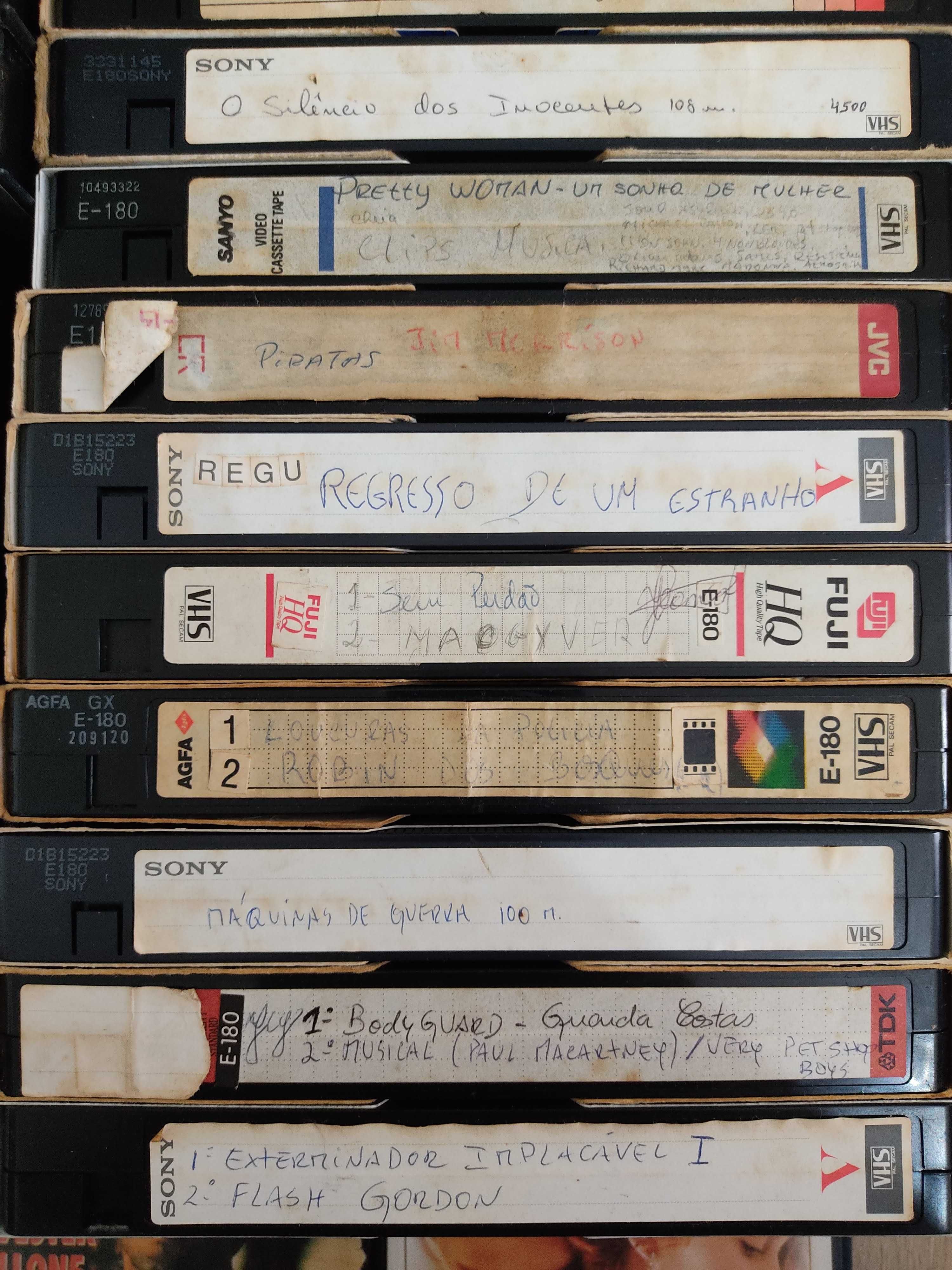 Cassetes de vídeo/filmes VHS