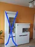 Regalik biały 133x100x39
