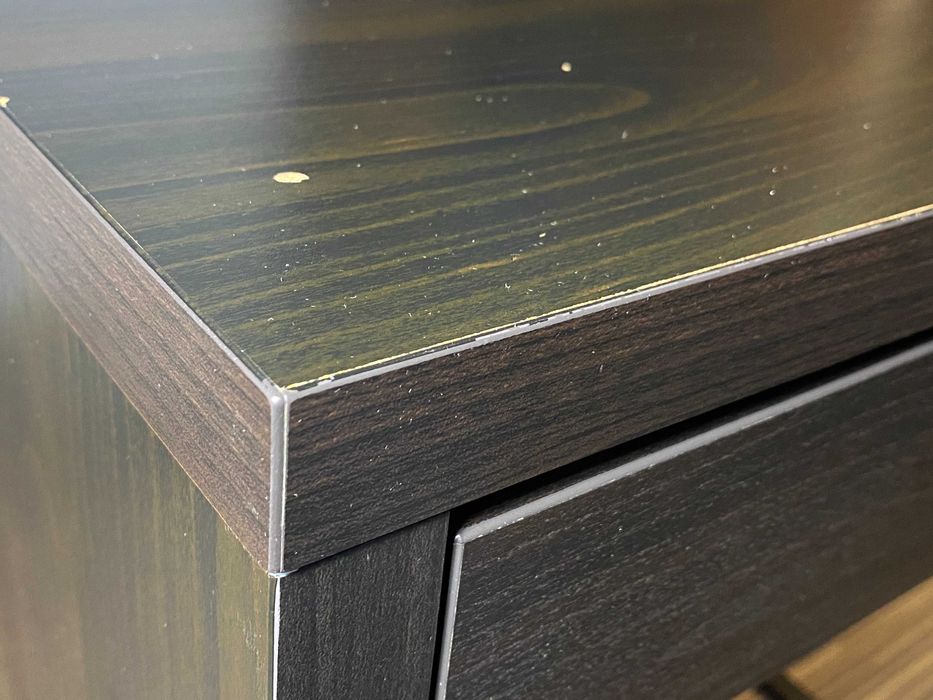 Biurko IKEA Micke / 73 x 50 cm / ciemne drewno