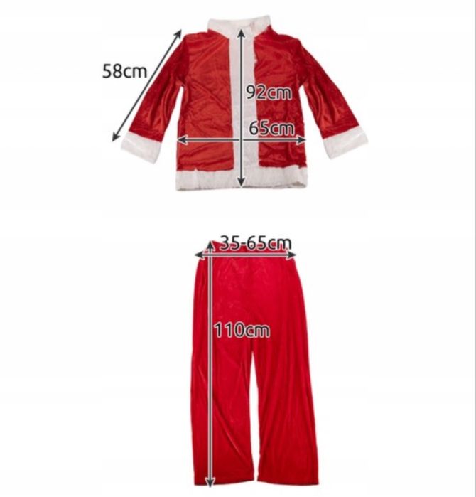 Zestaw Swietego mikolaja - stroj