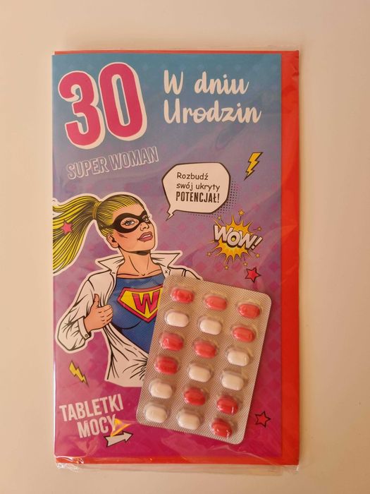 Kartka urodzinowa na urodziny 30 30-tka pocztówka życzenia
