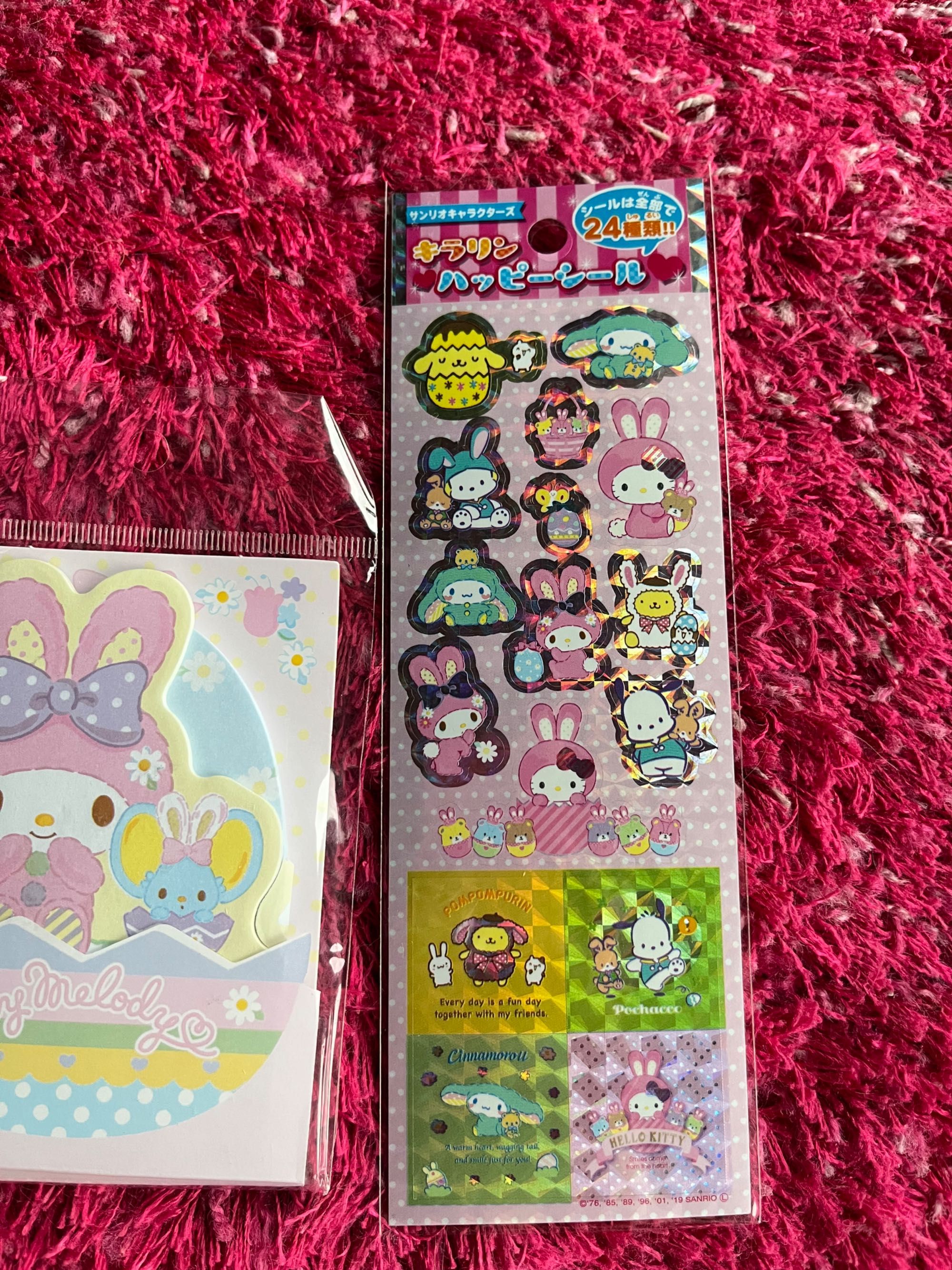 Hello Kitty Sanrio My Melody naklejki i notesik