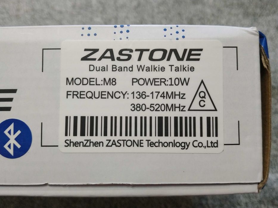 Радиостанция Zastone M8 (10W). Новейшая прошивка рус/eng версии V0.15