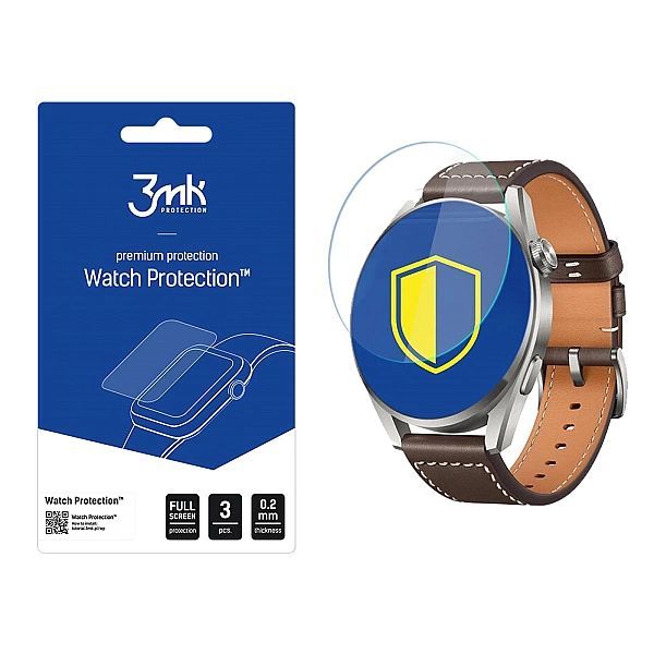 Szkło hybrydowe 3mk Watch Protection™ v. FlexibleGlass na Huawei Watch