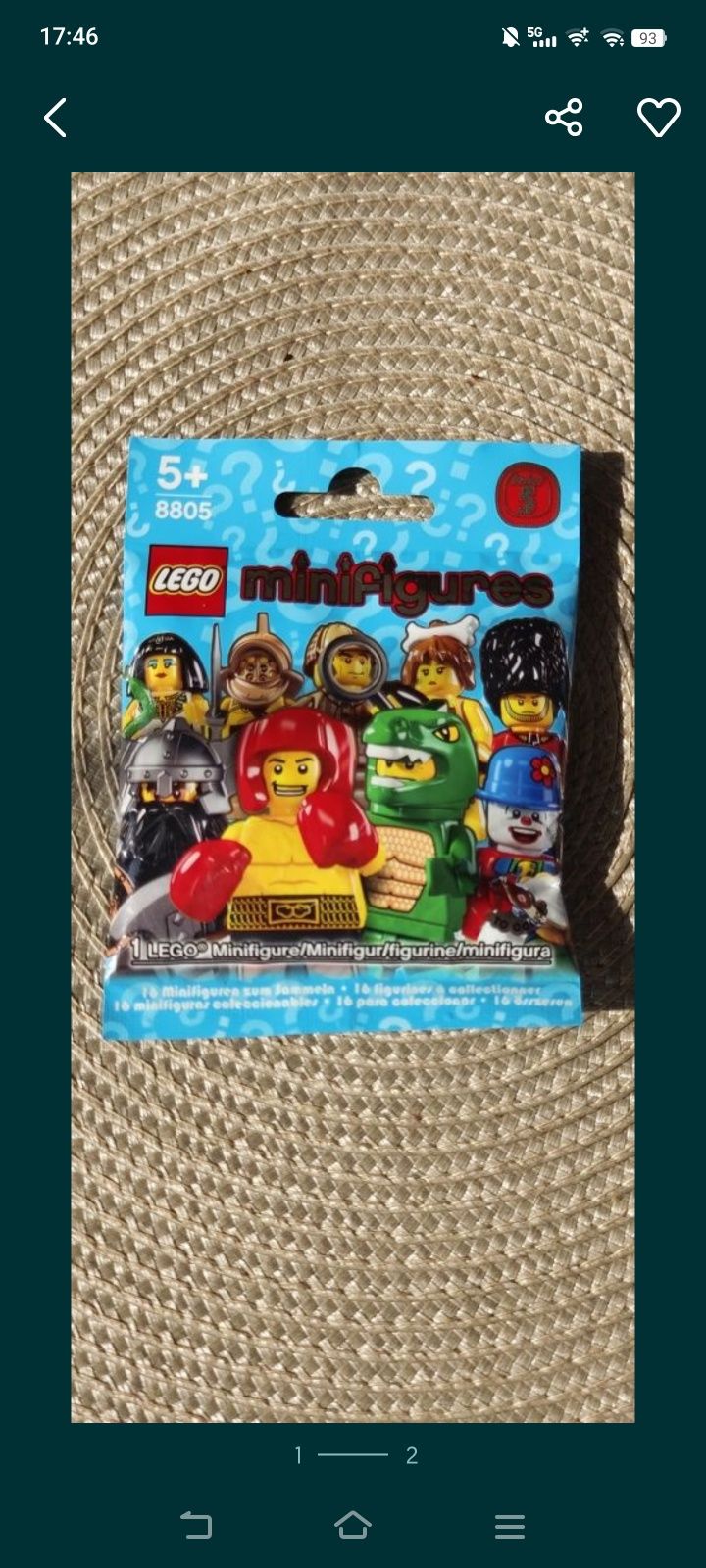 LEGO minifigures series 5 - Lizard, Jaszczurka
