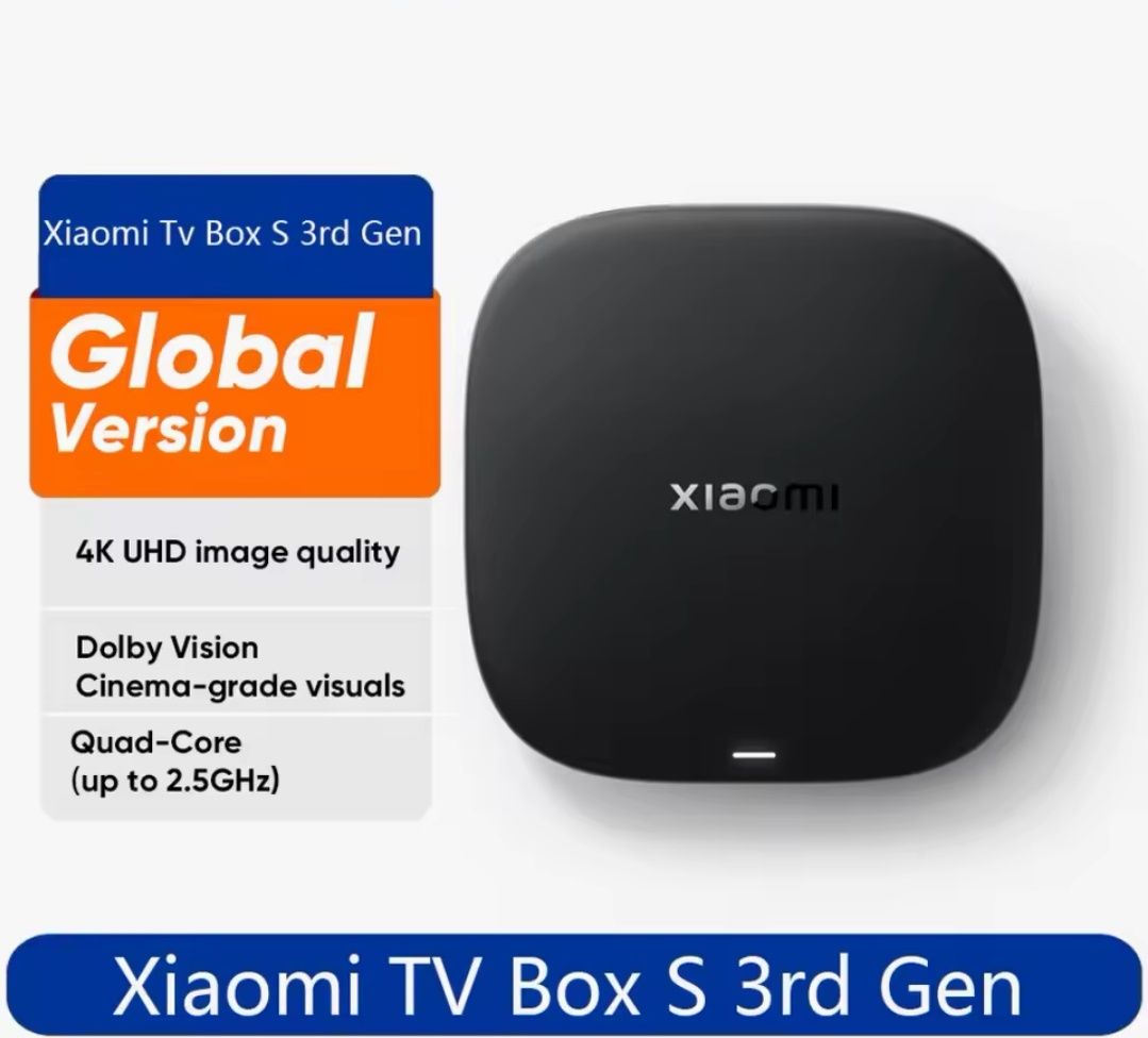 Смарт ТВ приставка Xiaomi TV Box S 3rd gen 4K+ подарок #