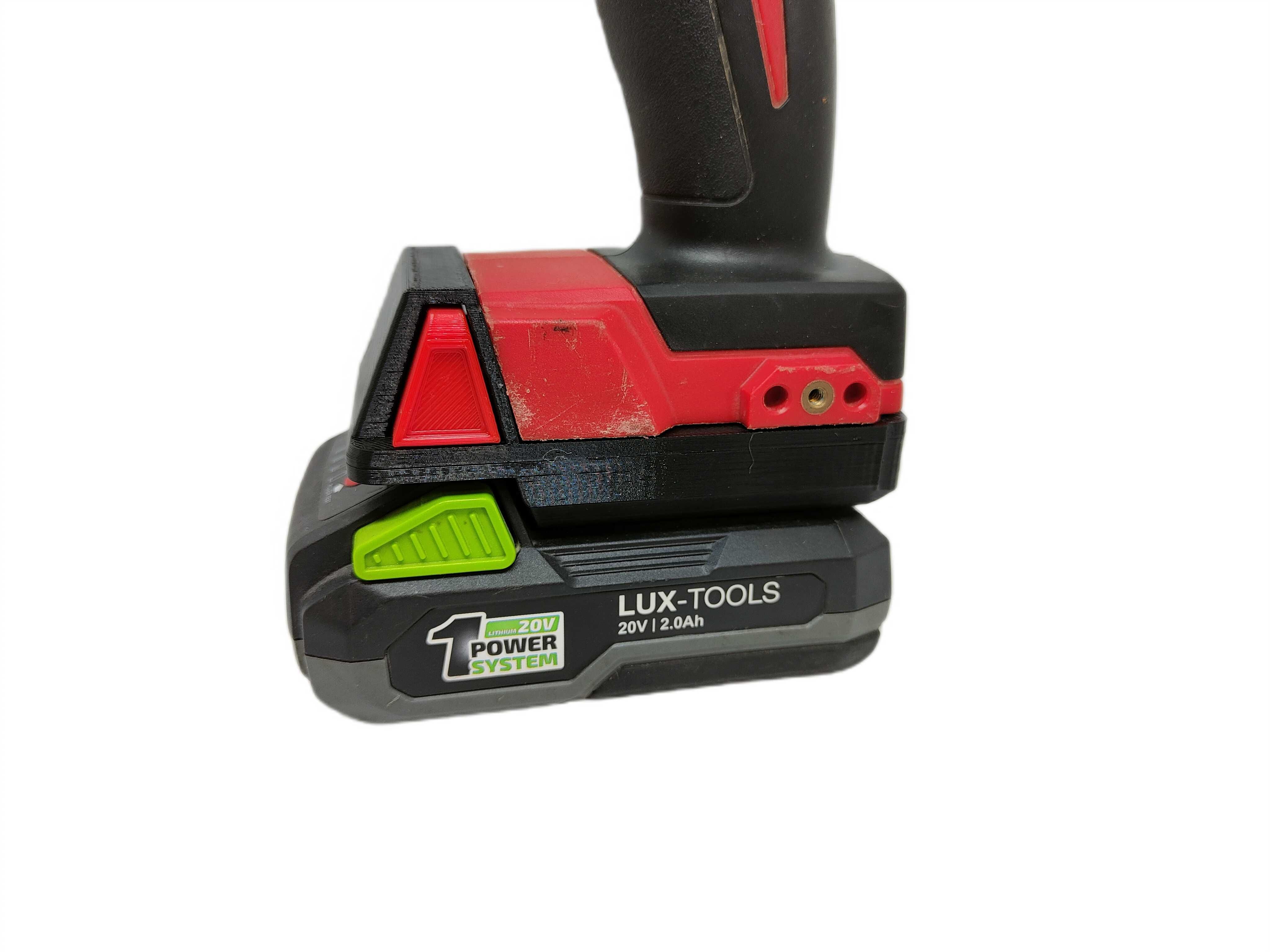 Adapter baterii Lux-tools 20V do narzędzi Milwaukee M18 18V