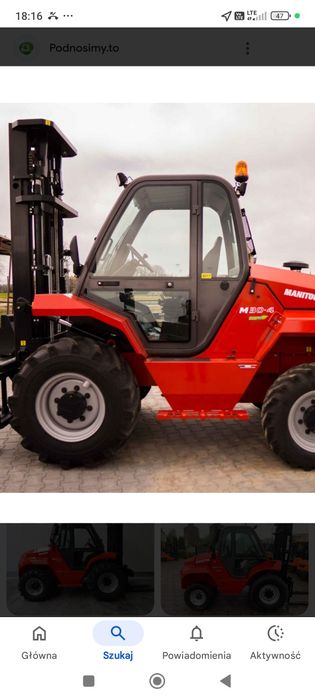 Manitou wózek widłowy terenowy skup