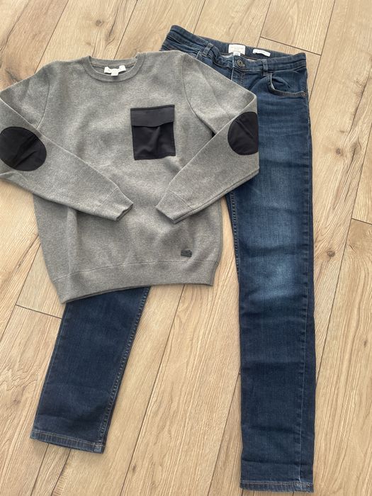 Sweter jeansy Massimo Dutti 152