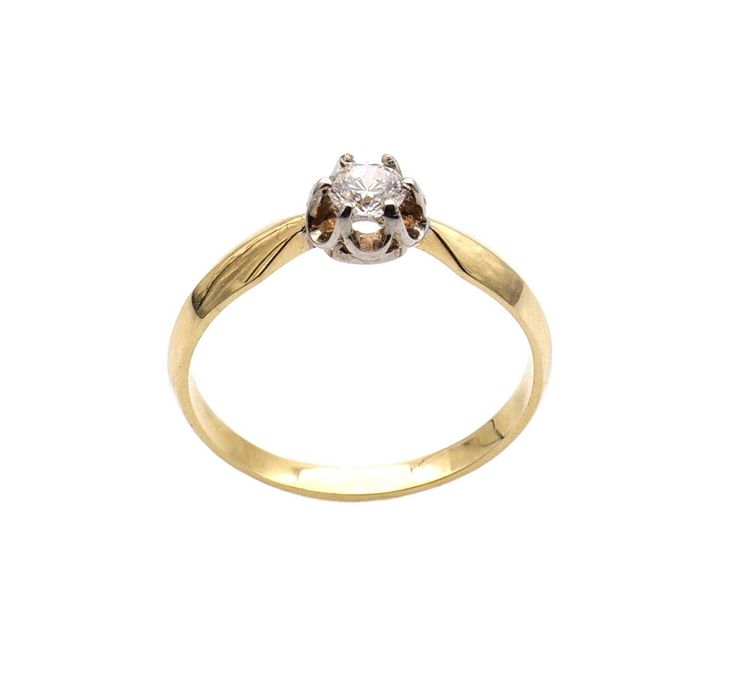 Złoty pierścionek zaręczynowy -P/48