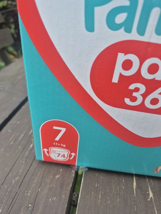 Pampers pants 360 pieluchomajtki rozmiar 7 mega paka 74 szt 17+ kg