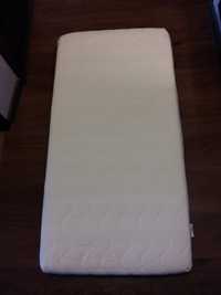 Materac lateksowy do łóżeczka dziecięcego 120x60 wysoki 12 cm