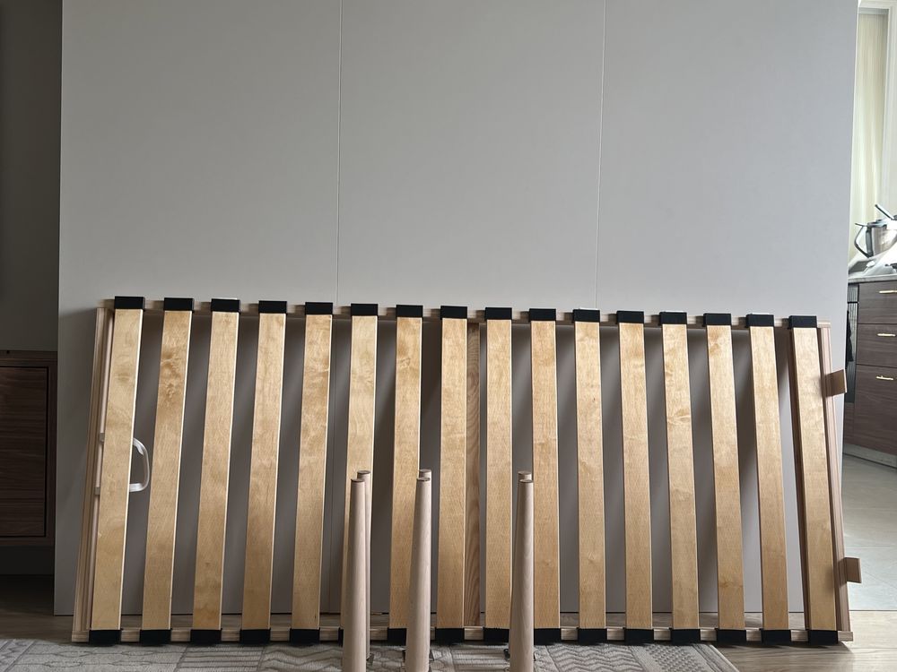 Rama łóżka dostawka 160 x70 na 6 nogach drewniane